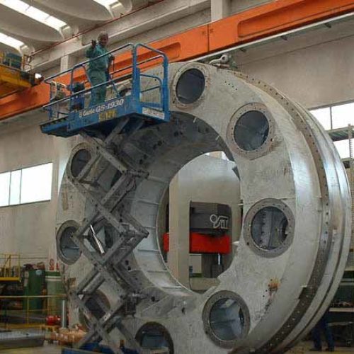 Cutterhead supports for TBM (tunnel boring machines).