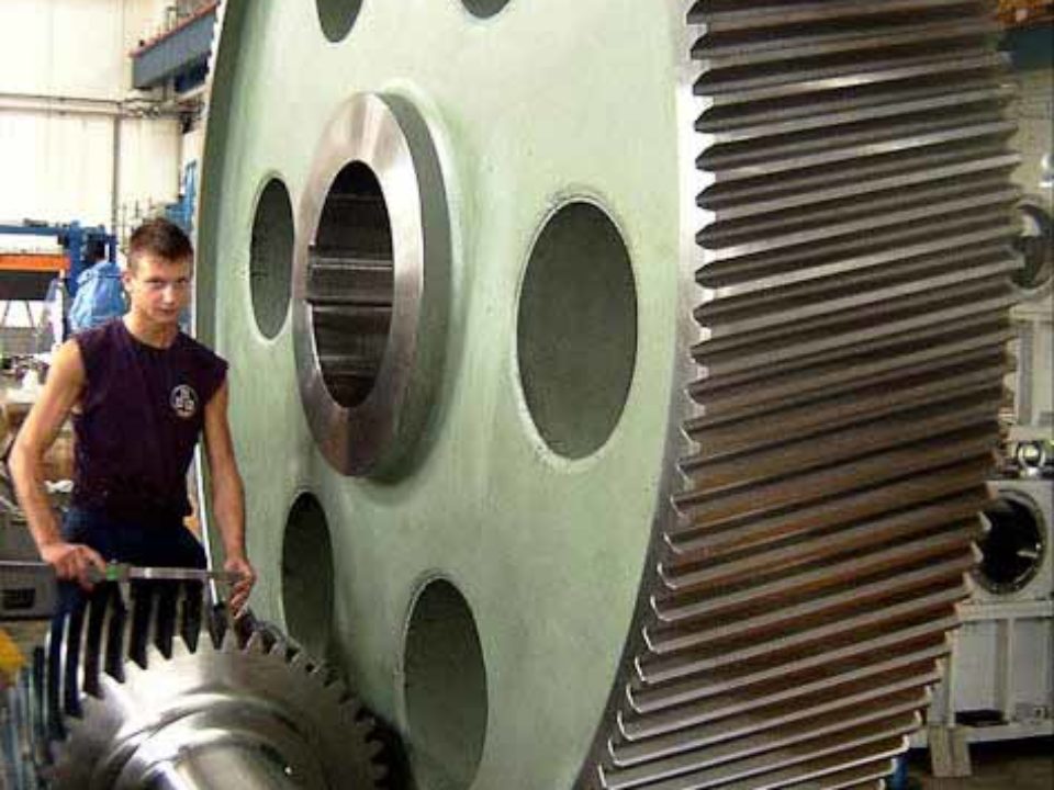 Vertical mill drive gears