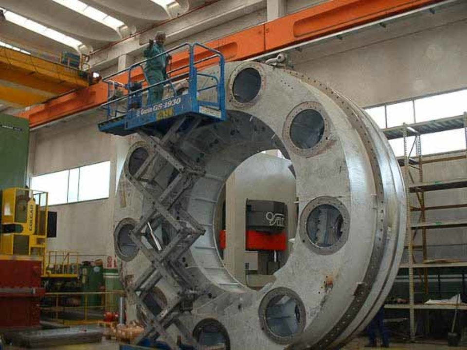 Mechanische Bearbeitung von Komponenten für Tunnelbohrmaschinen (TBM)